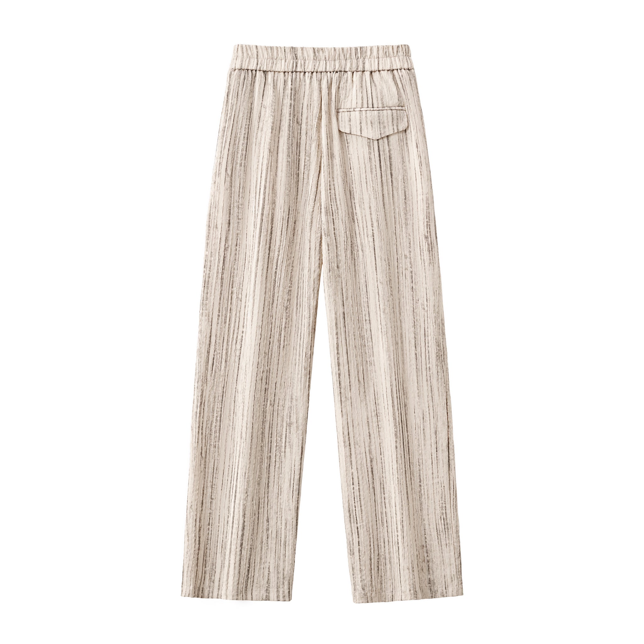 Canyon Set – Printed LS Shirt & Pleated pant TAUPE