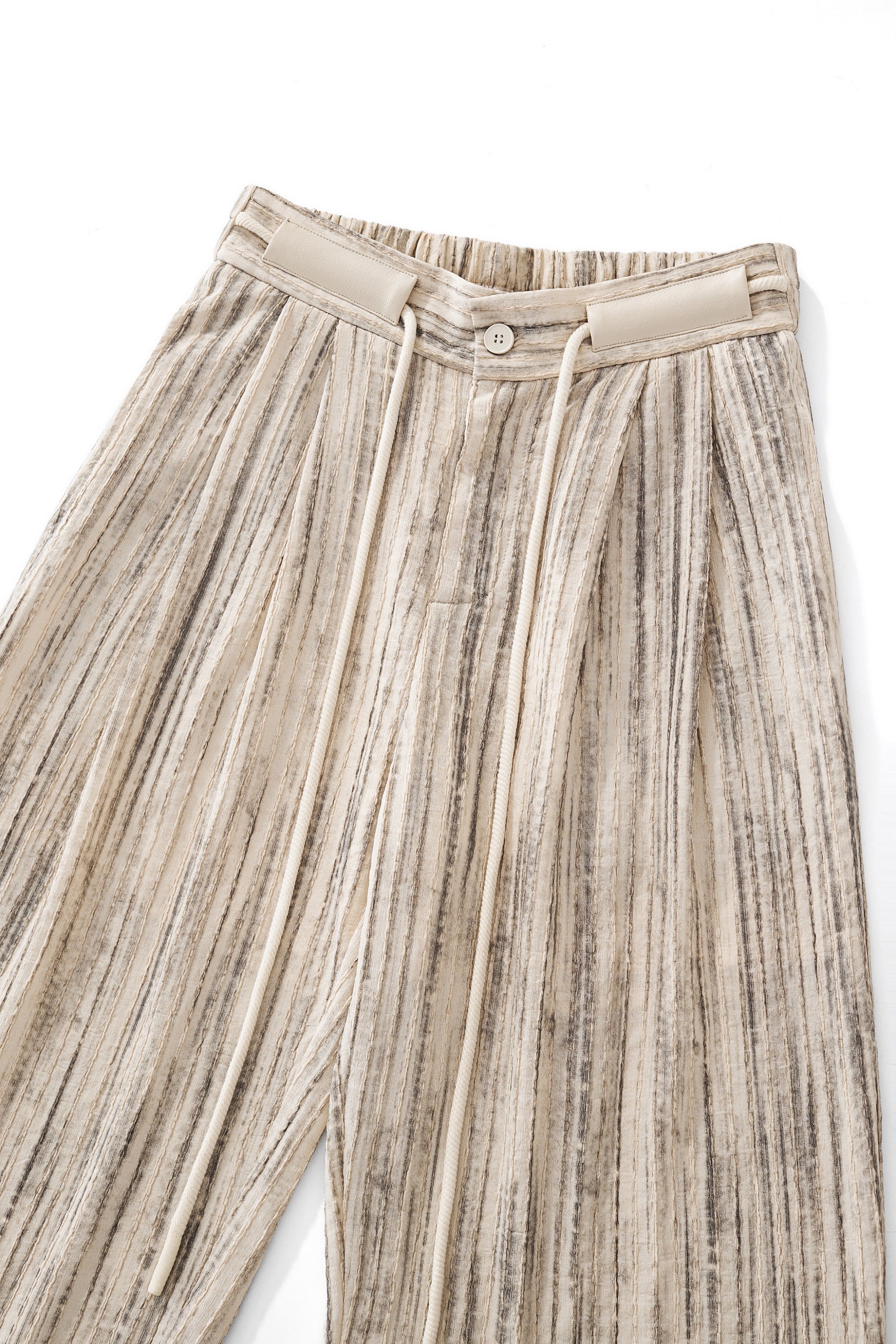 Canyon Set – Printed LS Shirt & Pleated pant TAUPE