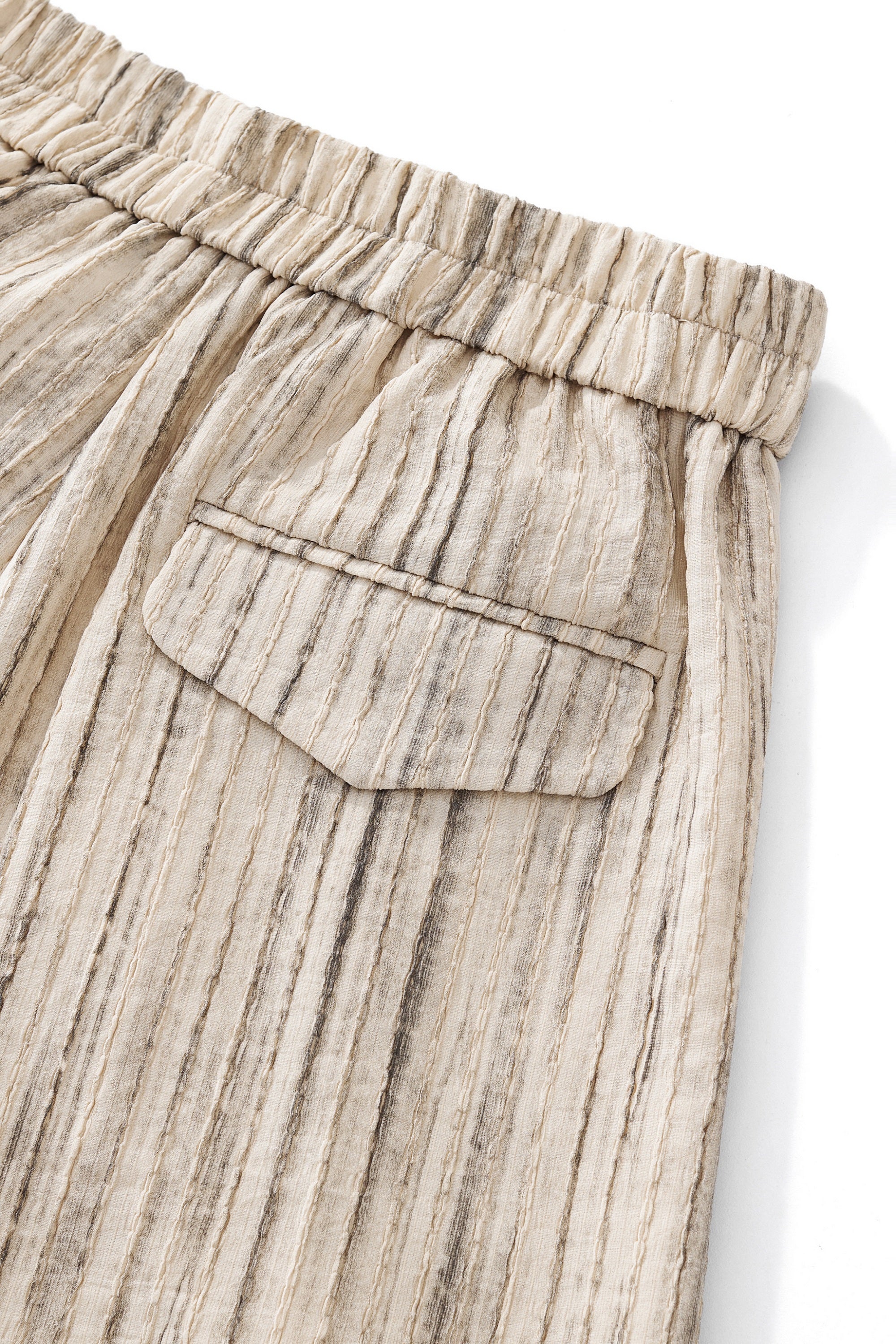 Canyon Set – Printed LS Shirt & Pleated pant TAUPE