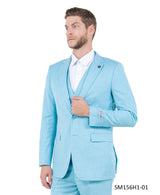 Mens Suit Solid by Stacy Adams