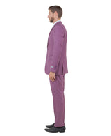 Stacy Adams Hybrid-Fit Vested Suit, Textured Lilac