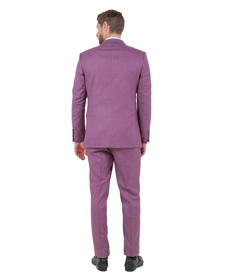 Stacy Adams Hybrid-Fit Vested Suit, Textured Lilac