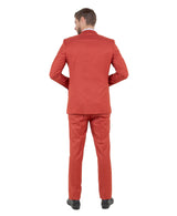 Stacy Adams Hybrid-Fit Vested Suit, Textured Rust