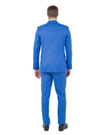 Stacy Adams Hybrid-Fit Vested Suit, Textured Blue