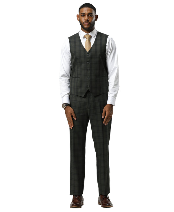 Mens Suit Glen Plaid by Stacy Adams