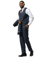 Mens Suit Glen Plaid by Stacy Adams