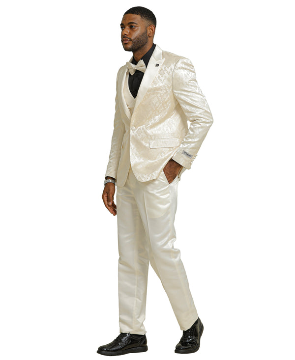 Mens Suit Satin Peak Lapel by Stacy Adams