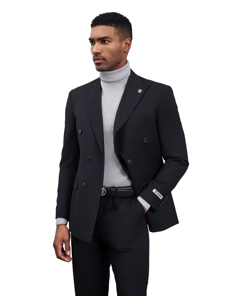 Mens Suit Double Breasted by Stacy Adams