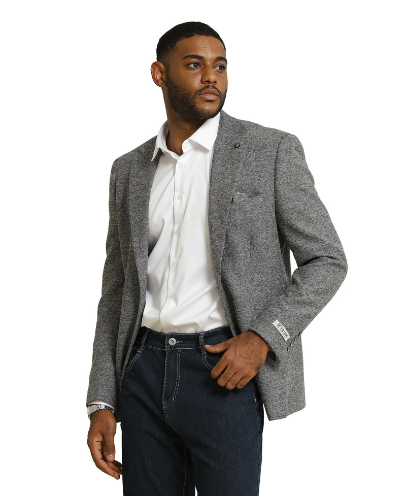 Tweed Stacy Adams Grey Jacket