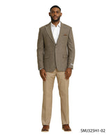 Tweed Stacy Adams Jacketr, Tan