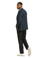 Mens-jacket Windowpane by Stacy Adams