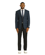 Mens-jacket Windowpane by Stacy Adams