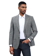 Mens-jacket Windowpane Plaid by Stacy Adams