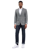 Mens-jacket Windowpane Plaid by Stacy Adams