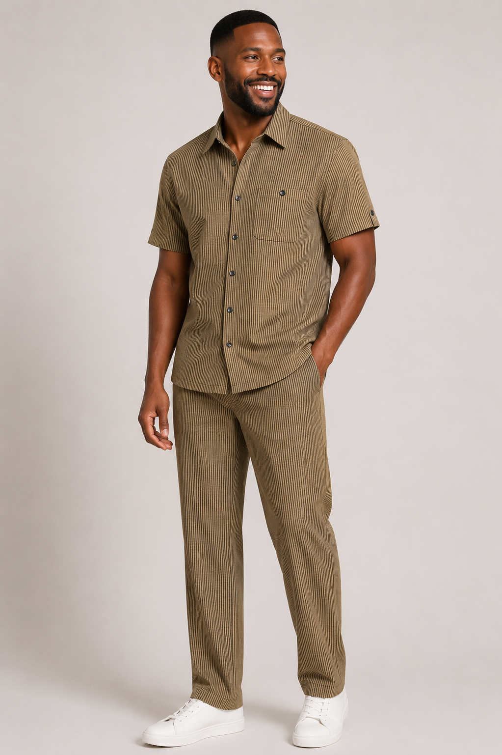 Giorgio Inserti SS7287 By Inserch Seersucker 2 Pieces Set Aztec