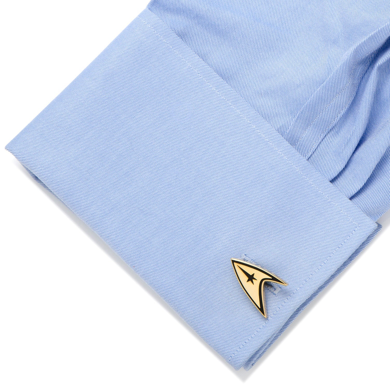Star Trek Gold Plated Delta Shield Cufflinks