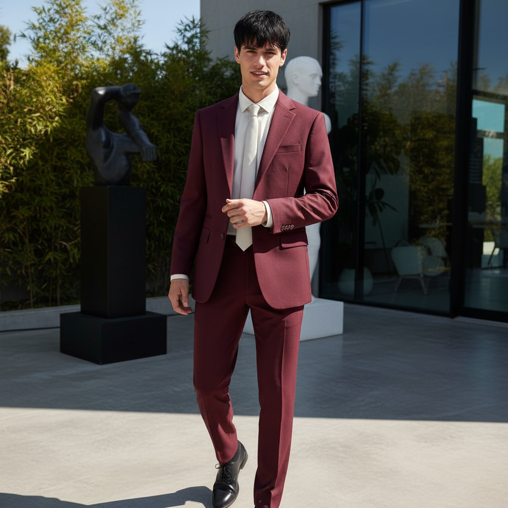 Signature Suit BURGUNDY