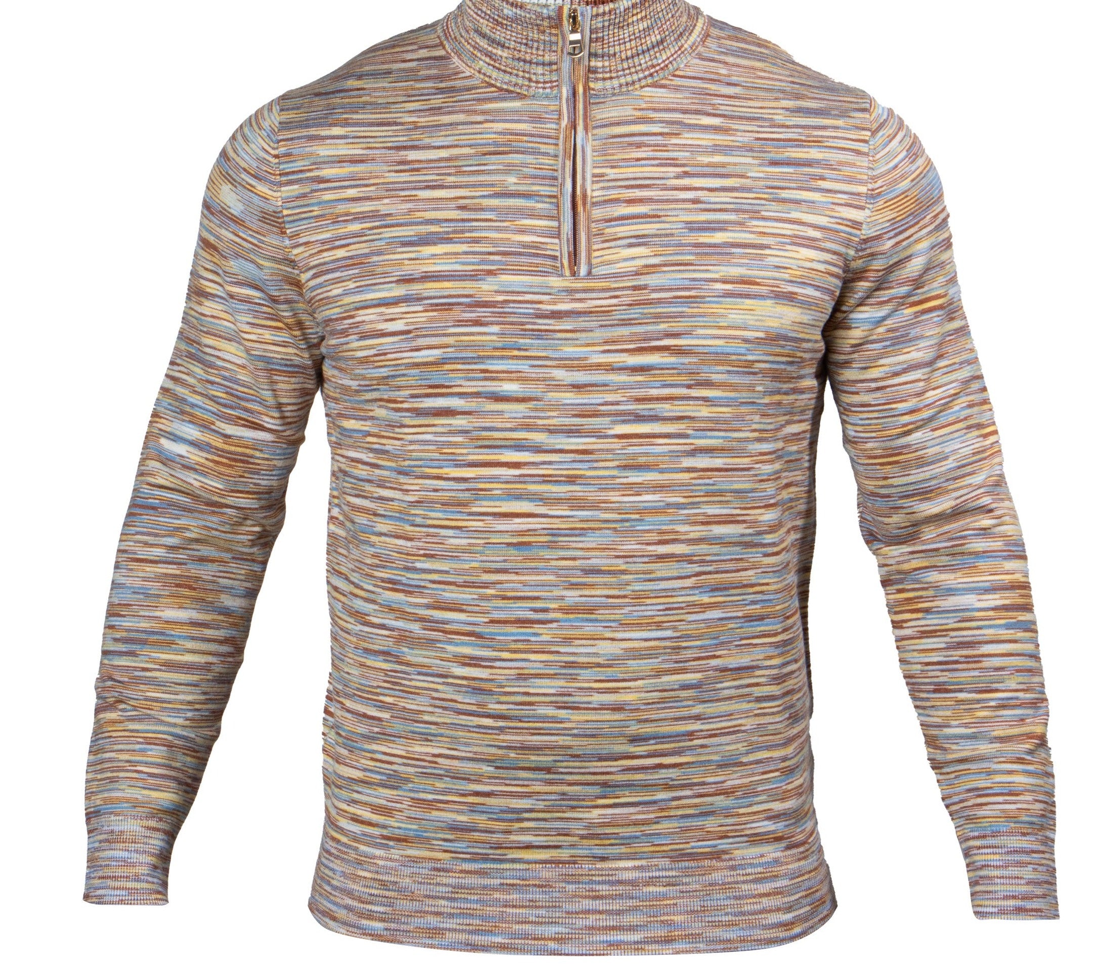 Prestige SW-576 L/S Half Zip Mock Space Dye Gold