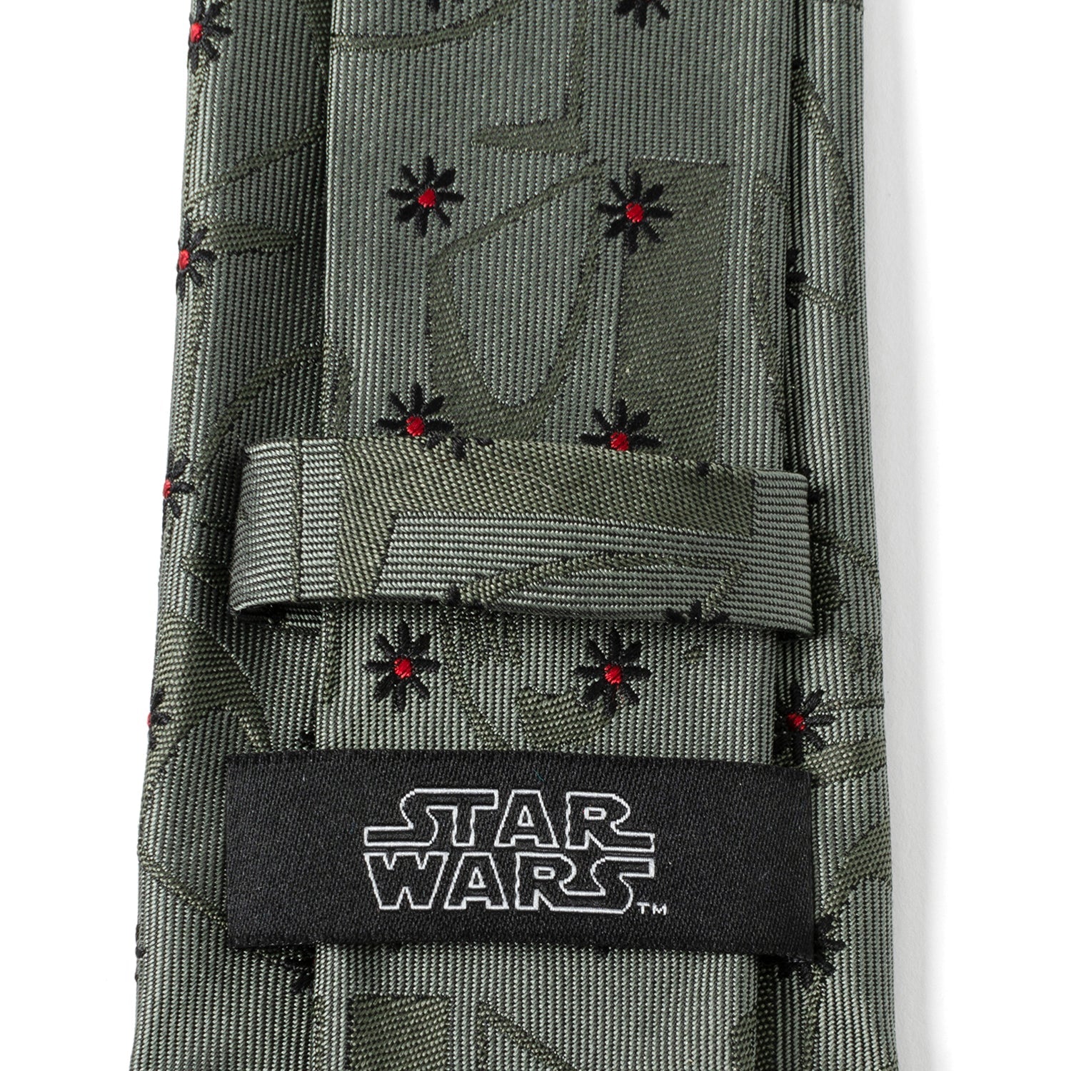 Star Wars Boba Fett Green Floral Motif Tie