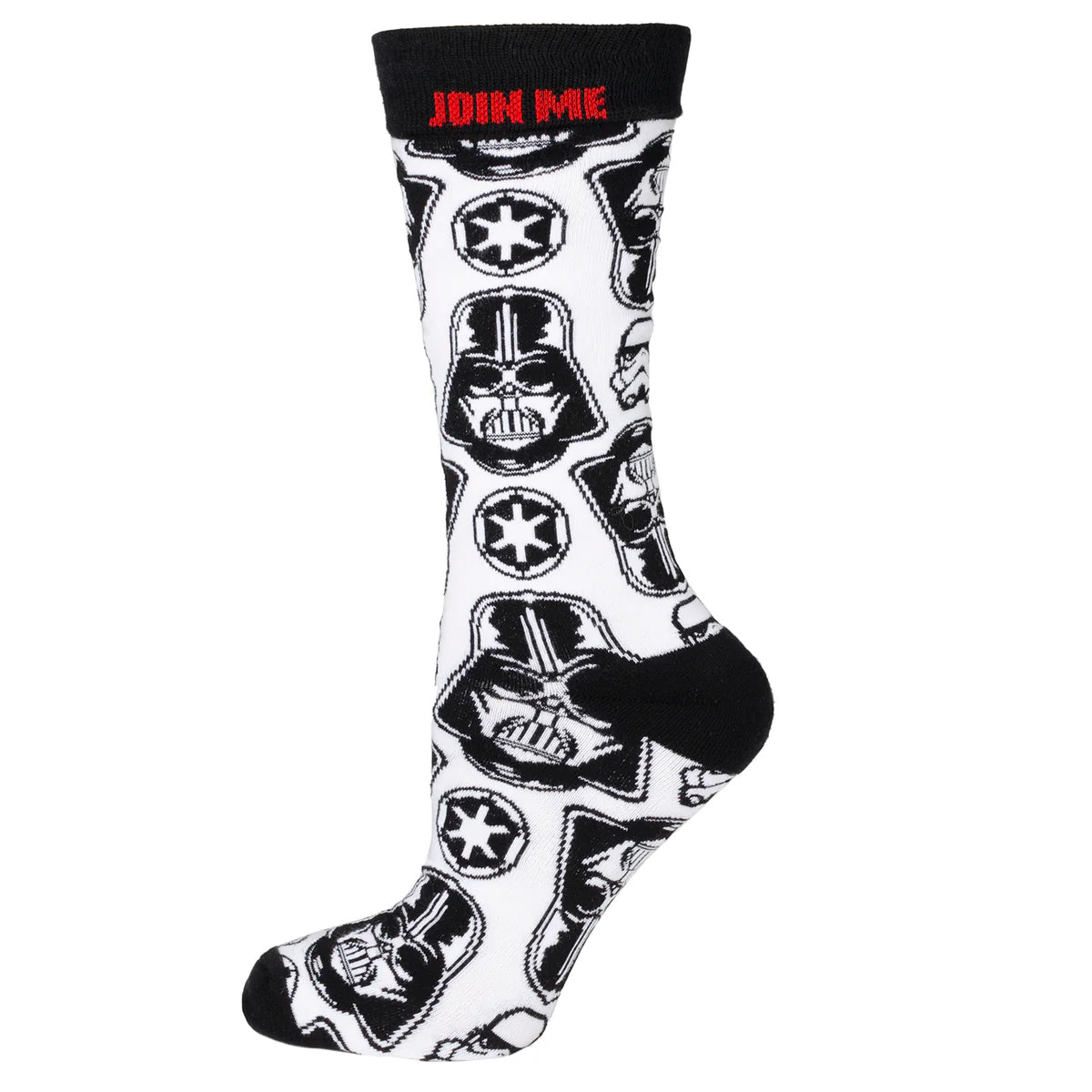Star Wars Darth Vader White Dress Socks and Lapel Pin Gift Set