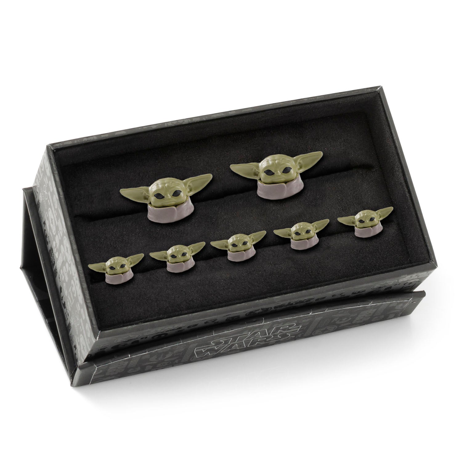 Star Wars Grogu 3D Cufflinks and 5-Stud Set