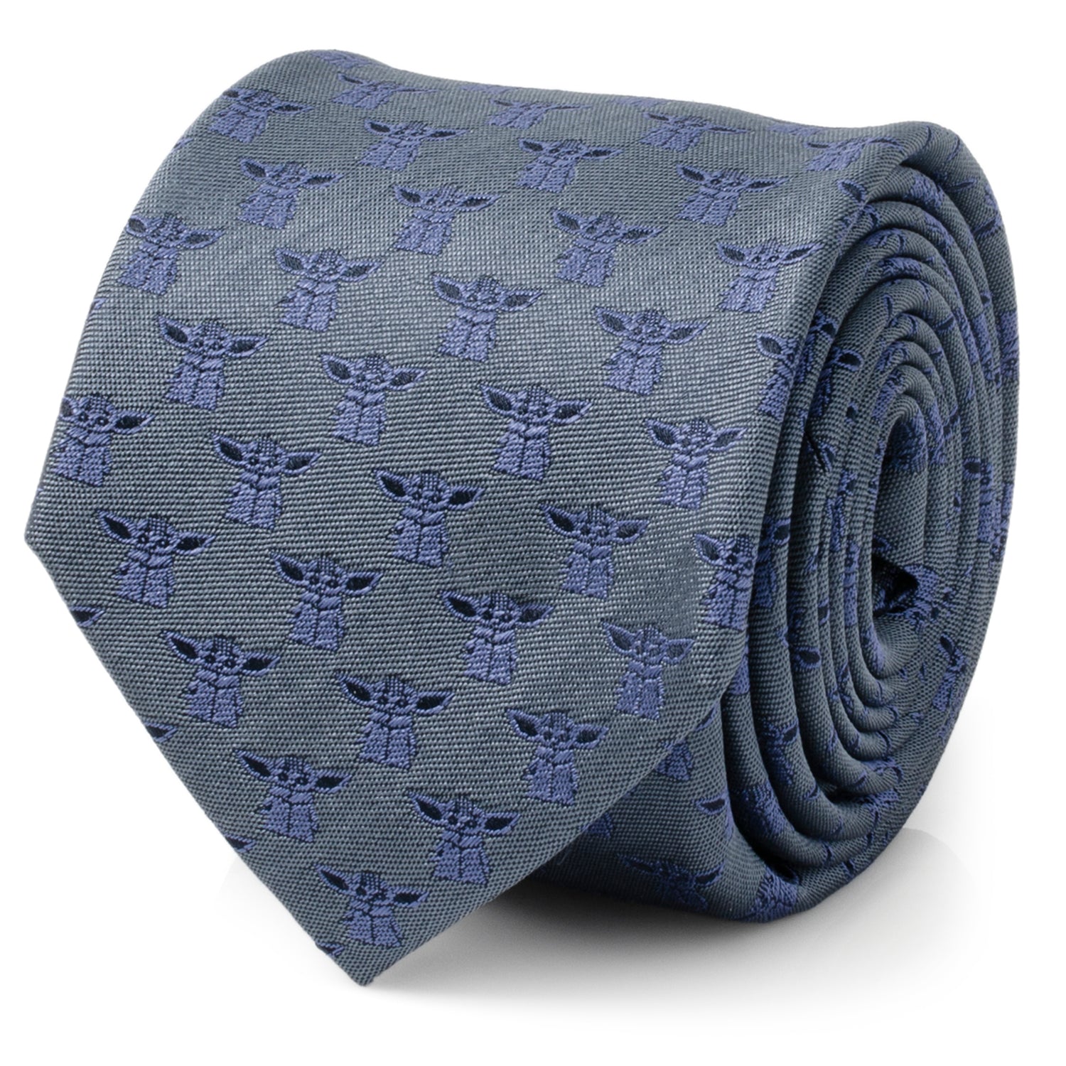 Star Wars Grogu Blue Tonal Tie