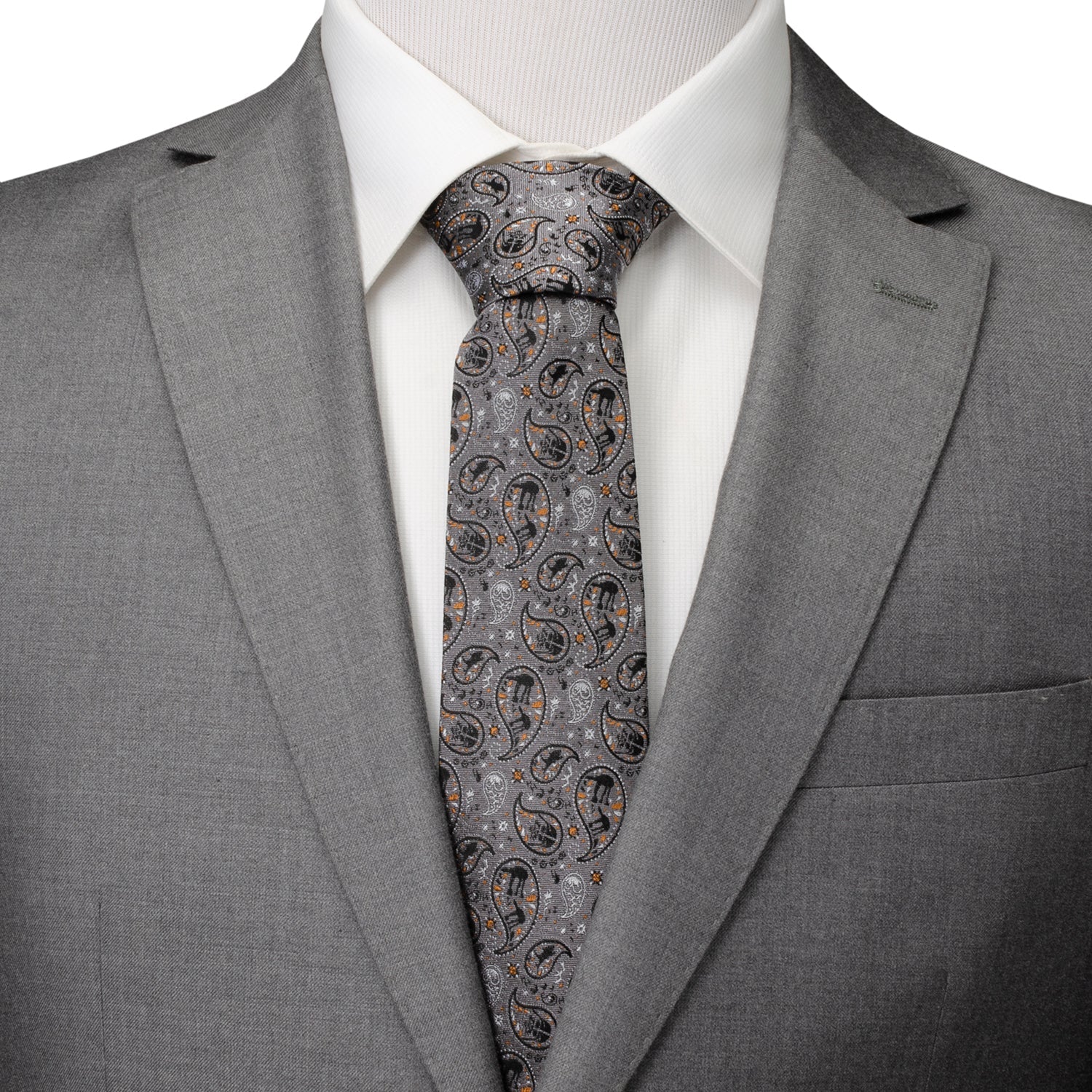 Star Wars Battle of Hoth Paisley Gray Tie