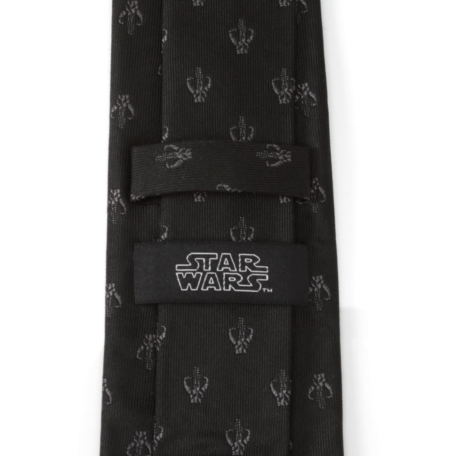 Star Wars Mandalorian Mythosaur Black Silk Tie