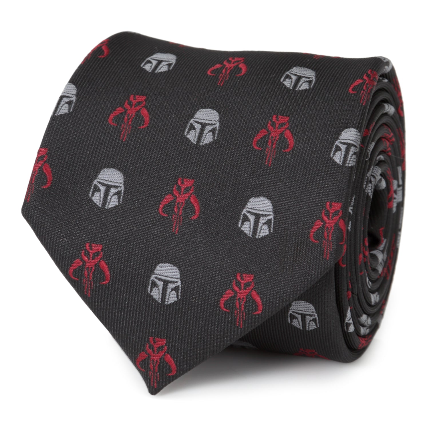 Star Wars Mandalorian and Mythosaur Red and Black Tie