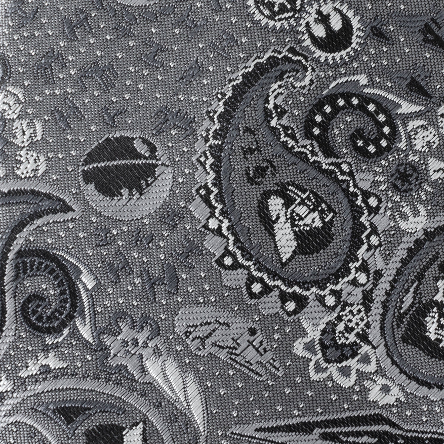 Star Wars Darth Vader Gray Paisley Tie