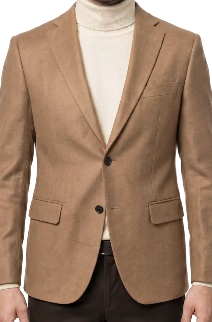 Vitali C1019 Single Breast Jacket Tan