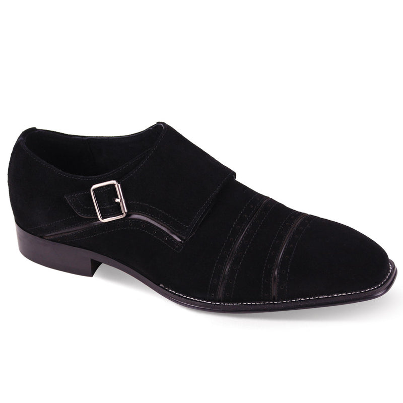 Giovanni Sheldon Suede Dress Shoes Black