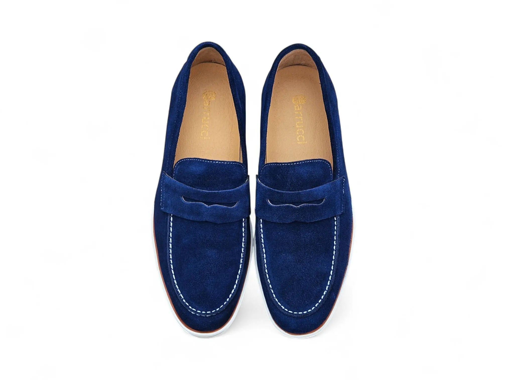 Supple Suede Penny Loafer with Sporty Sole
