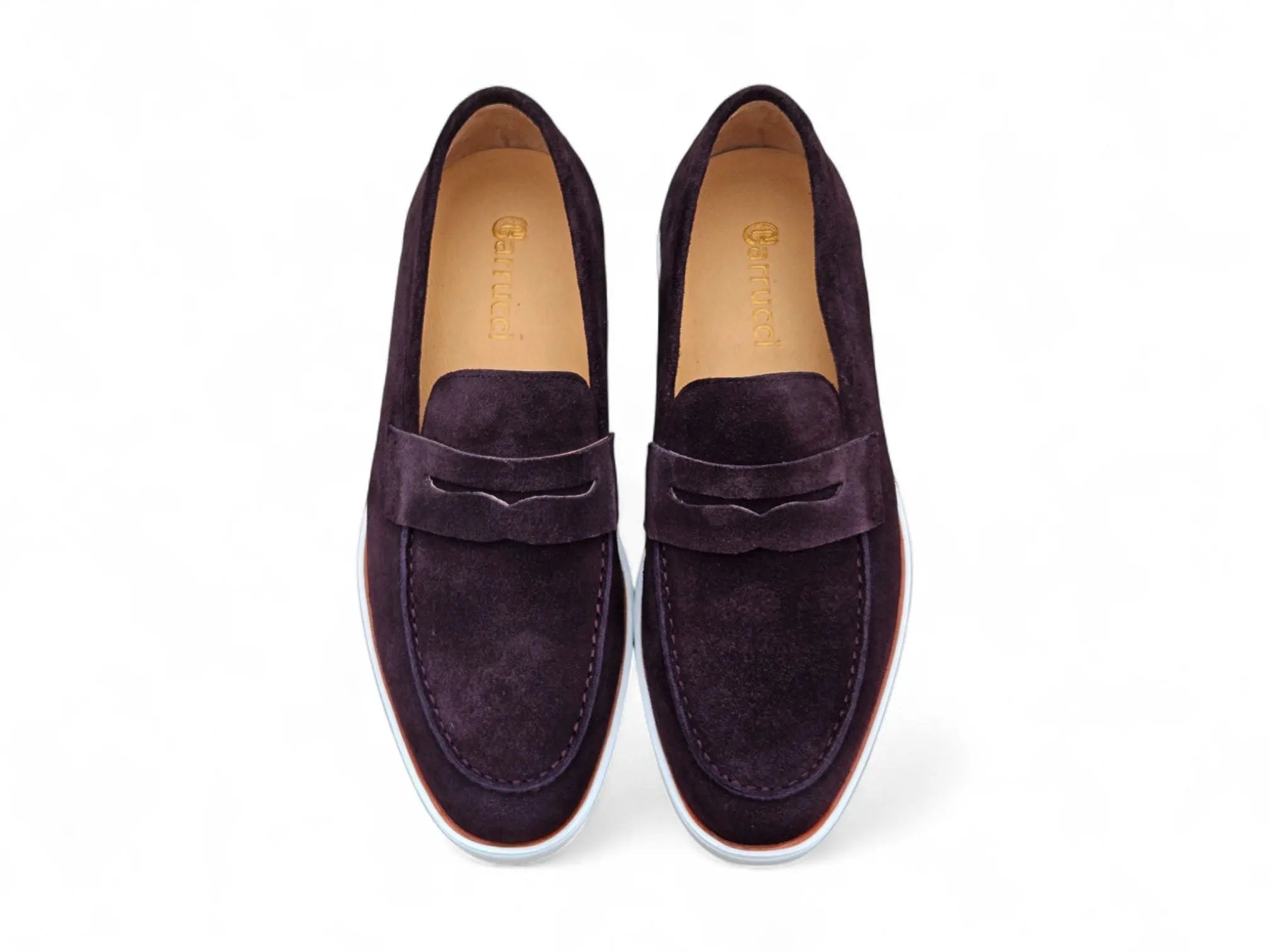 Supple Suede Penny Loafer with Sporty Sole
