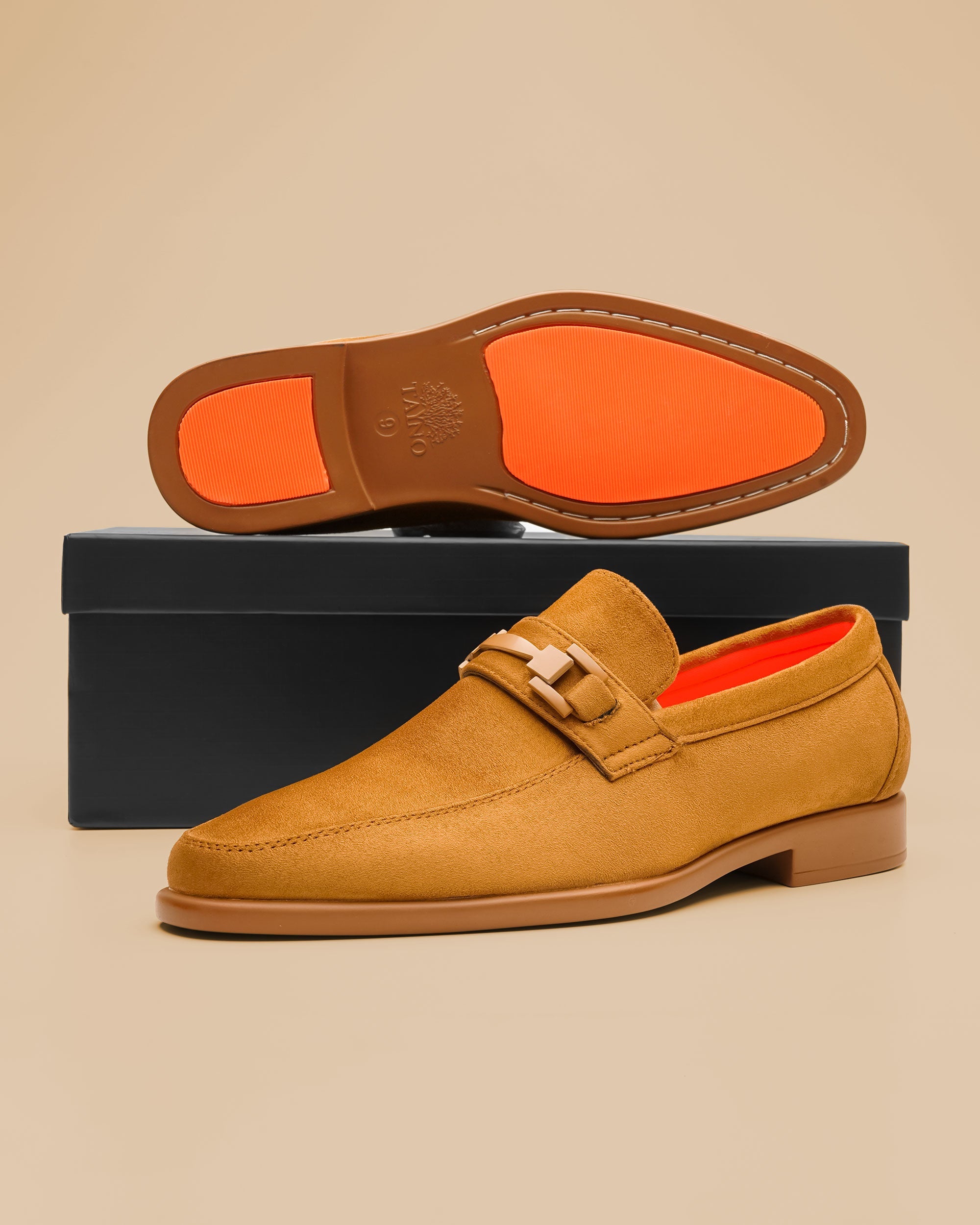 Tayno The Caprio Suede Loafer Camel