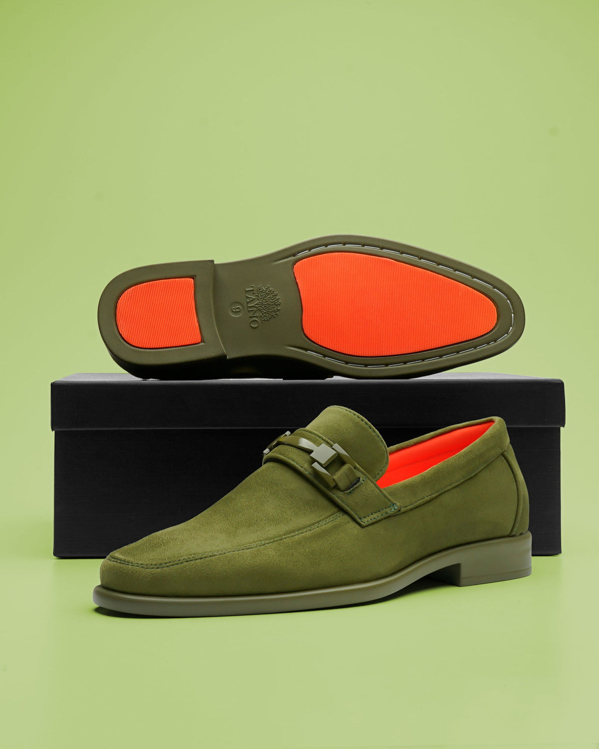 Tayno The Caprio Suede Loafer Lime