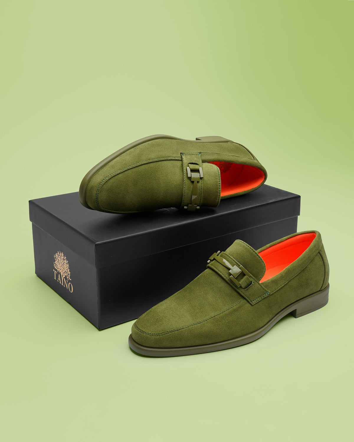 Tayno The Caprio Suede Loafer Lime