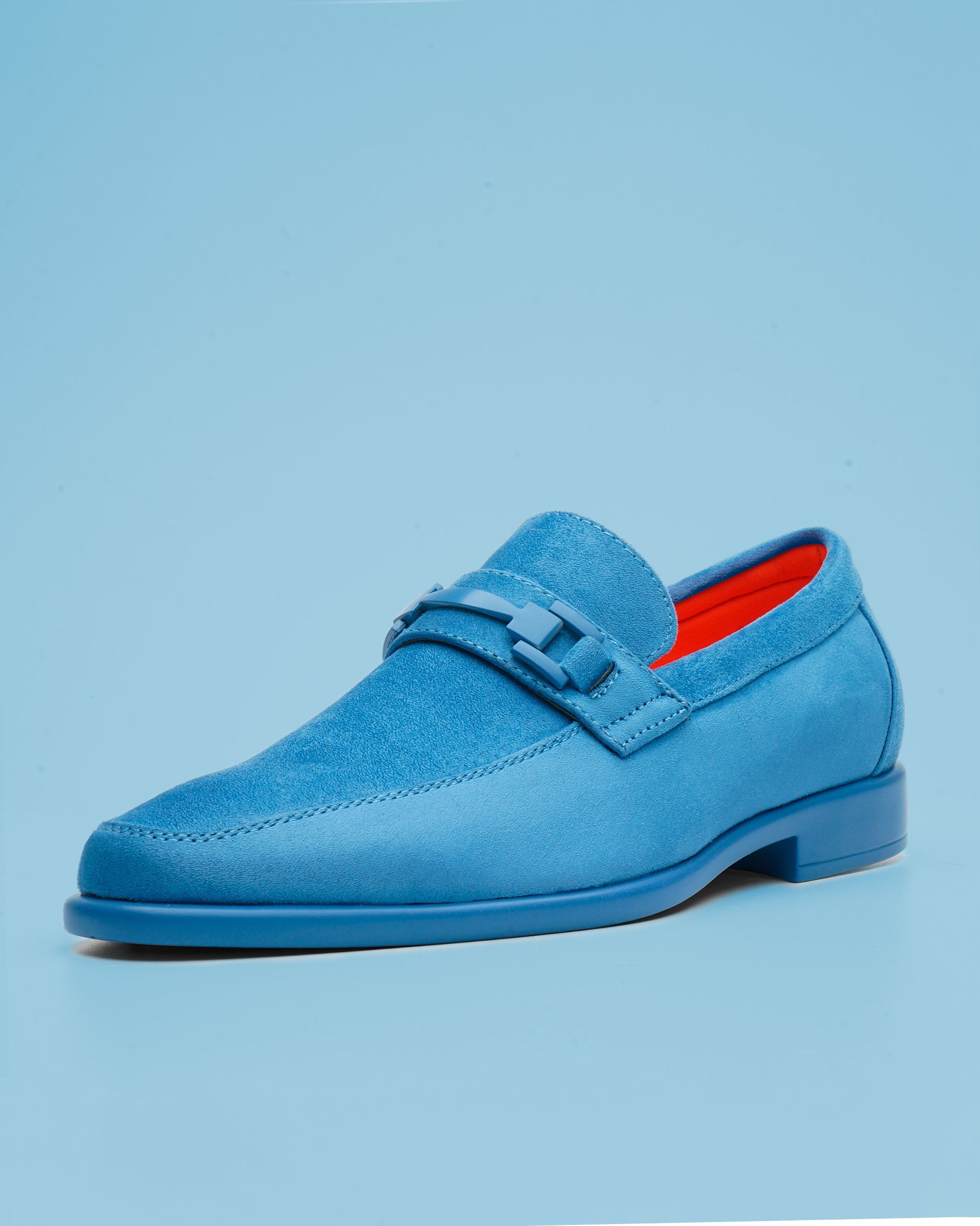 Tayno The Caprio Suede Loafer Light Blue