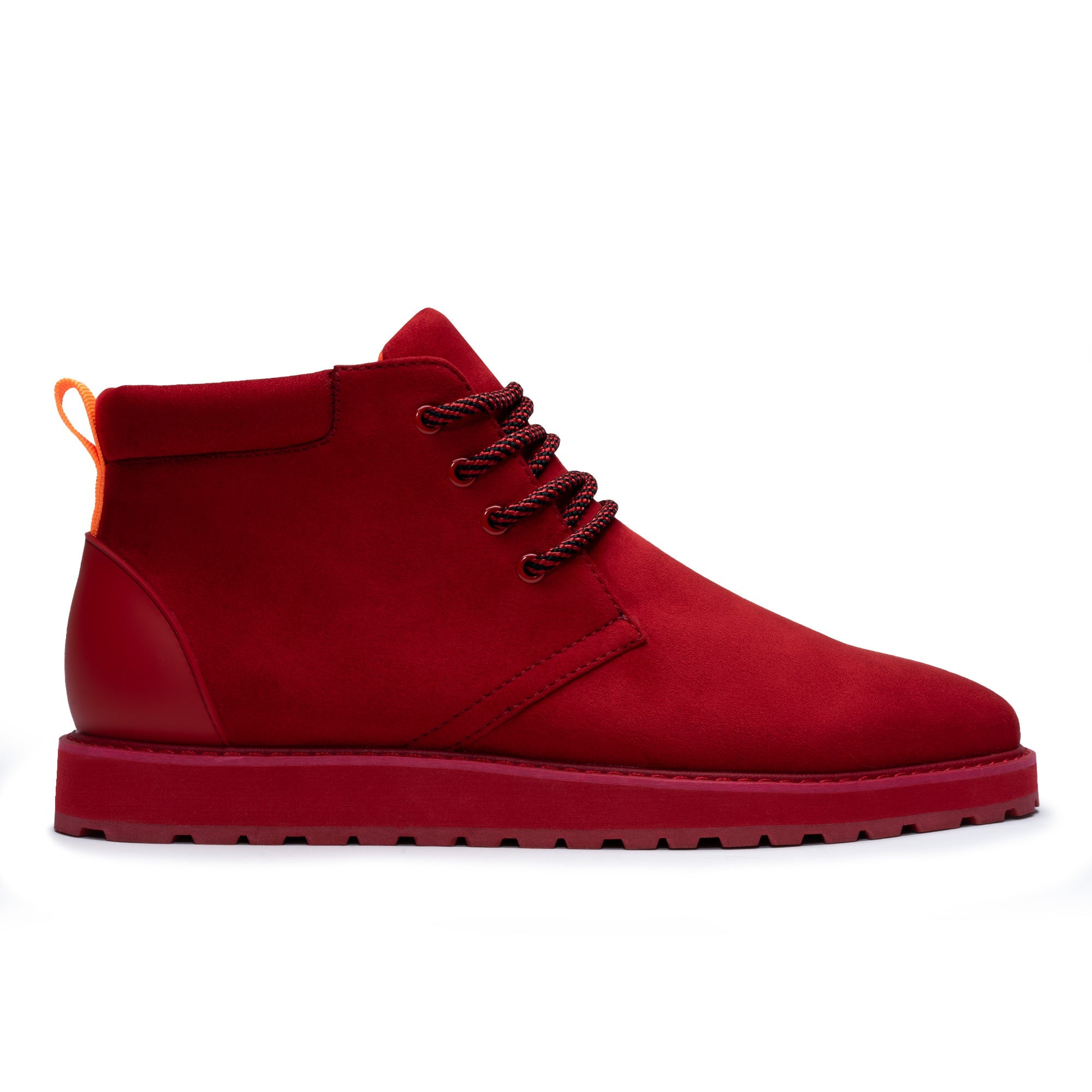 Tayno Maple Suede Dessert Chukka Sneaker Red
