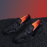 Tayno Viper Dress Loafer With Crystal Black