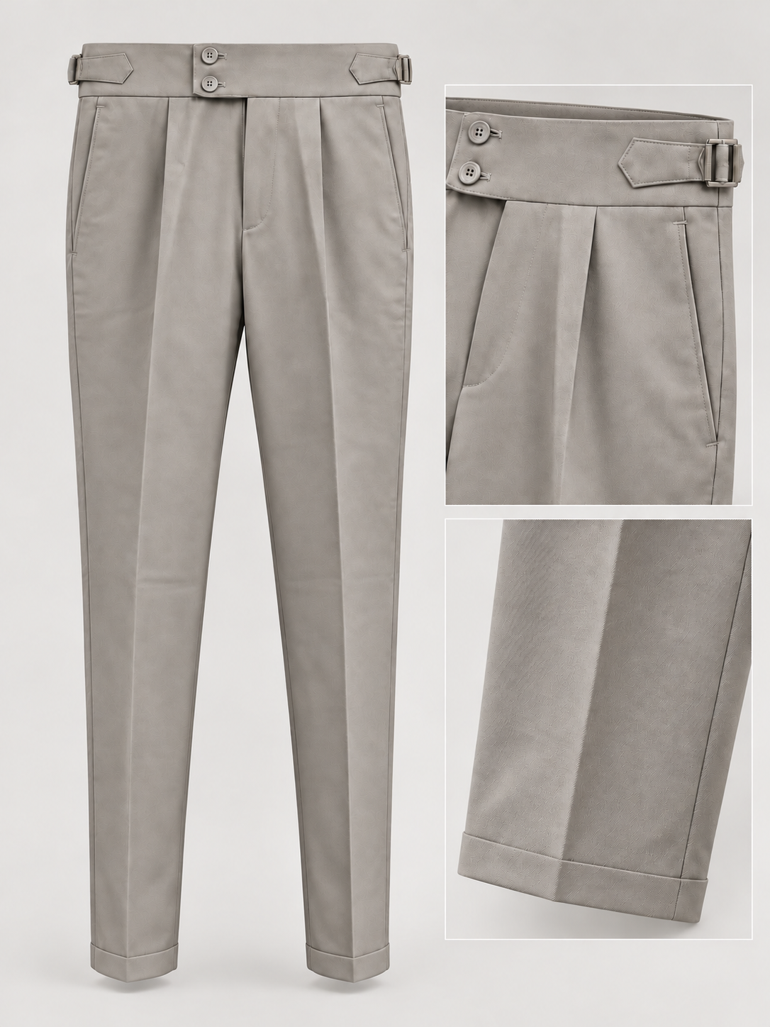 Lorenzo Franco Rome Wide Leg Pants Silver