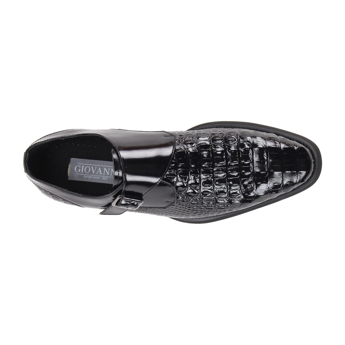 Giovanni Tanner Leather Shoes Black