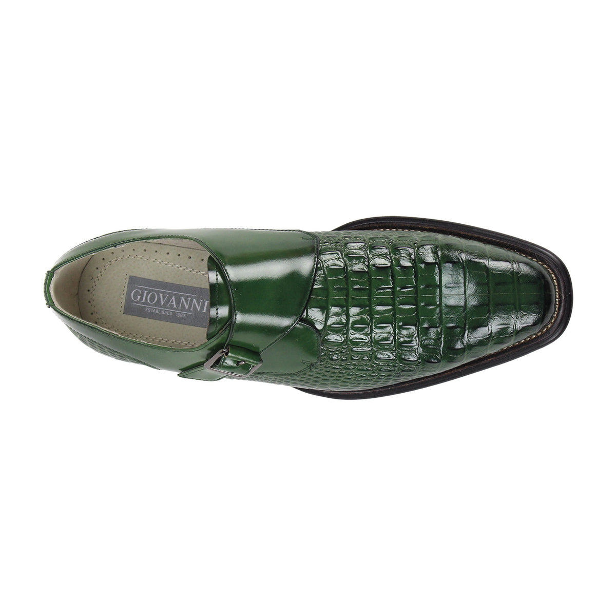 Giovanni Tanner Leather Shoes Green