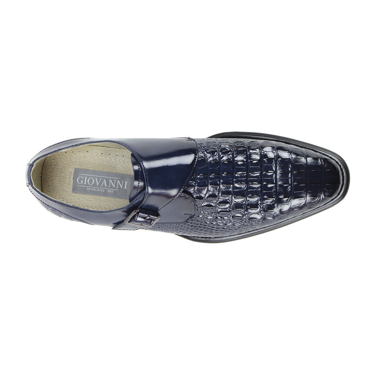 Giovanni Tanner Leather Shoes Navy