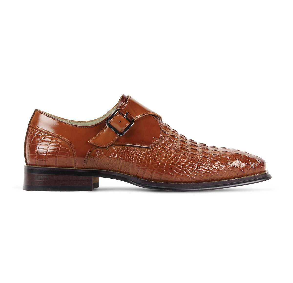 Giovanni Tanner Leather Shoes Whiskey