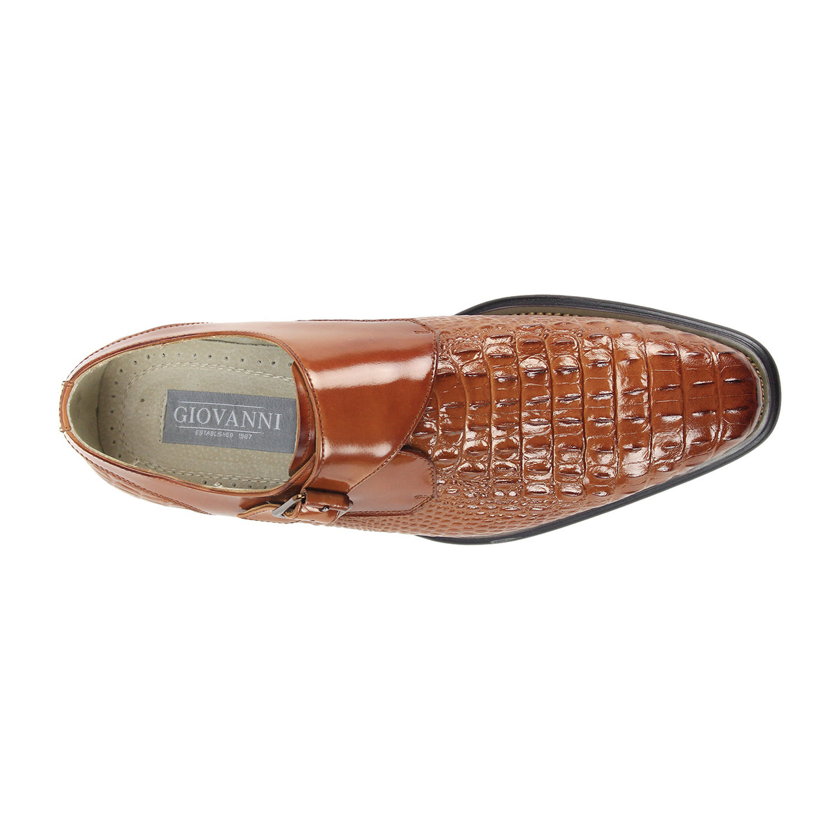 Giovanni Tanner Leather Shoes Whiskey