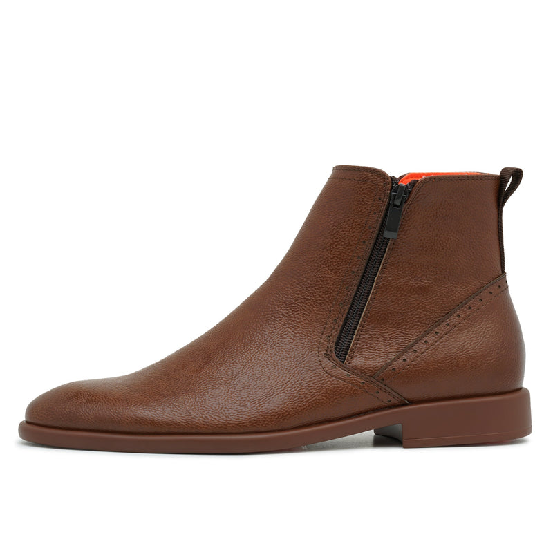 Tayno The Coupe Leather Chelsea Boot Cognac