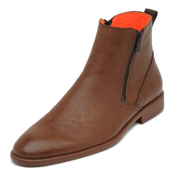 Tayno The Coupe Leather Chelsea Boot Cognac