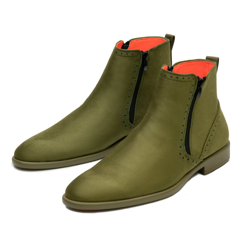 Tayno The Coupe Suede Chelsea Boot Lime