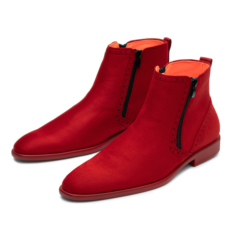 Tayno The Coupe Suede Chelsea Boot Red